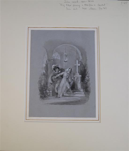 18th / 19th century English School Collection of assorted works including James Bridges - View of a temple in Sicily, all unframed